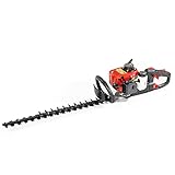 Gardentec - Benzin-Heckenschere cc 2-Takt-Motor - Heckenschere mit schwenkbarem Griff - Höhenverstellbarer Griff - Zweiseitiges 55 cm langes M