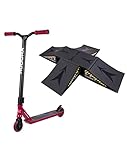 HUDORA Stunt Scooter XQ-13.1, Berry mit Skater Rampe (Bundle)