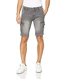 Timezone Herren Slim StanleyTZ Jeans-Shorts, Aged Grey wash, 34