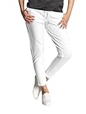 ONLY Damen Onlpoptrash Life Easy Col Pant PNT Noos Hose, Cloud Dancer, M/32