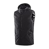 Happystar Winter Beheizter Jackenanzug Intelligente Heizungssteuerung Temperatur Usb Batteriebetriebene Fleece Thermo Motorradjacke für Arbeiten Im Freien, Skifahren, W