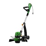 GXXDM Rasenmäher, Elektromäher, 800 W Motor, 11000 U/min Geschwindigkeit, 0-120° Schnittwinkel, 94CM-124CM Höhenverstellung, mit Schutzb