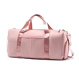 Sporttasche, 50 l, multifunktional, wasserdicht, für Damen und Herren, leichte Wandertasche mit Innentasche für Reisen, Sport, Camping, rose, Sp