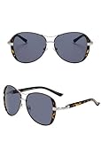 Sonnenbrille für Damen, Herren, Unisex, UV400, Vitange-Stil, Retro-Stil, Retro-Sonnenbrille, ovale Sonnenbrille, modische Damen-Sonnenbrille, leicht, leop