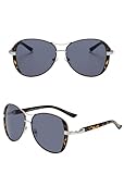 Sonnenbrille für Damen, Herren, Unisex, UV400, Vitange-Stil, Retro-Stil, Retro-Sonnenbrille, ovale Sonnenbrille, modische Damen-Sonnenbrille, leicht, leop
