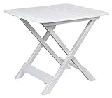 ACT Campingtisch Beistelltisch 43x45x50cm Weiss klappbar Kunststoff Klapp