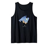 Mallorca Insel Umriss Windmühle Tramuntanagebirge Mallorca Tank Top
