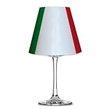 Fanartikel Fußball WM 2014 Brasilien Lampenschirm Glas (Weinglas) Teelicht #1085 (Italien)