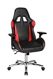 Topstar Speed Chair 2 Bürodrehstuhl, Gamingstuhl, Chefsessel, Kunstleder, Stahl-Fußkreuz, rot/schw