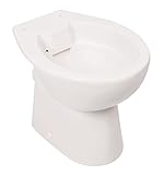 'aquaSu® Spülrandloses Stand-WC | Tiefspüler | Abgang waagerecht | Weiß | Toilette | Spülrandloses WC | Bodenbefestigung | Stand-WC Randlos | Mit Bodenbefestigung | 57240 8