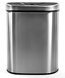 Homra Qubix Edelstahl - 70L Mülltrennsysteme mit 2 Fächer - Mülleimer mit Sensor - Automatischer Mülleimer Trennsystem 2Fach -2 x 35 L