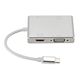 MERIGLARE Premium Hub USB C zu DVI VGA Adapter Converter für HDTV Projek