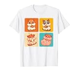 Tierliebhaber Nagetier Süßes Cookie Keks Pop Art Hamster T-S