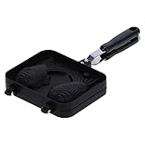 Taiyaki Fisch Waffeleisen, Waffelbackautomat in Fischform Nostick Double Pan Waffel Pfannkuchen Backwerkzeug für Pfannkuchenherstellung offenes F