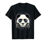 Music Panda Dj With Headphones Musical Panda Lovers T-S