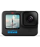 GoPro HERO10 Black - Wasserdichte Action-Kamera mit Front-LCD und Touch-Rückseiten, 5.3K60 Ultra HD-Video, 23MP Fotos, 1080p Live-Streaming, Webcam, Stabilisierung