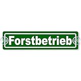 Schilderio Premium Saugnapfschild Schild Forstbetrieb, 3 mm Acrylglas, ca.20x5cm, Forst Schild Auto mit 2X Saugnäpfen 20mm, Autoschild Forstbetrieb zur Befestigung an Autoscheib