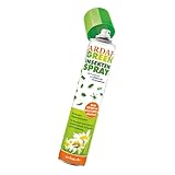 ARDAP GREEN Insektenspray 750ml - Unmittelbare Sofortwirkung - Ohne chemische Wirkstoffe (aus Blüten der Chrysantheme) - Ungezieferspray zur Bekämpfung von akutem Insektenbefall und Ungezieferb