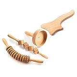 tuuli Accessories Maderotherapie Holz Set Massagegerät Massageroller Cellulite Lymphdrainage Schwedische T