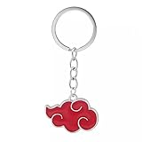 DOOWEEK Kreative Anime Red Cloud Schlüsselanhänger Metall Schlüsselanhänger Autoschlüssel Halter Tasche Anhänger Neuheit Geschenk