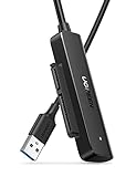 UGREEN USB 3.0 SATA Adapter für 2,5' SSD und HDD USB zu SATA Kabel 2.5 Zoll Festapltten Adapter Zubehör unterstützt UASP, Trim und SMART USB SATA III Cable kompatibel mit Windows, Mac OS und Linux
