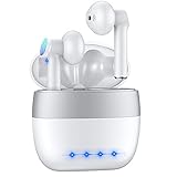 Bluetooth Kopfhörer In Ear, Kabellose Kopfhörer Wireless Earbuds Sport Ohrhörer mit USB-C Quick Charge, Automatische Kopplung, Stereo Deep Bass, Integriertem Mikrofon für Smartp