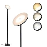 Stehlampe 3 Farbtemperaturen 3000-6500K/2500LM,Leselampen mit Memory-Funktion für Wohnzimmer, Schlafzimmer, Büro und S