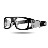 Aeromdale Sportbrillen Schutz Sicherheit Schutz Basketball Brille mit verstellbarem Gurt für Basketball Fußball Volleyball Hockey Fußball Eyewear Protector Unisex - Schwarz - # 2