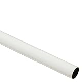 GARDINIA Gardinenstange, Metall-Rohr, Serie Chicago, Durchmesser 20 mm, Länge 160 cm, Weiß