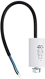 AnlaufKondensator MotorKondensator 6µF 450V 30x53mm Leitung M8 ; Miflex ; 6uF