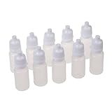 Gaetooely Gaetooely(R)10 Stueck 10 ML 1/3 OZ LDPE Kunststoff Kindersichere Augentropfen Flasche (Tropfen Abdeckung abnehmbar)