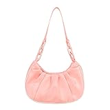 LIUYUN Schultertasche, Schultertasche, Unterarmtasche, leger, Hobos-Handtaschen, Schulter-Rucksack, Cross-Body-Satteltasche für Frauen, rose,