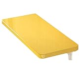 Wandmontierter Klapptisch, Leicht Zu Reinigen, Hängetisch, Arbeitszimmer, Schlafzimmer, Badezimmer, Wohnzimmer, Küche – Gelb