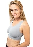 LA LUNA®️ Bustier ohne Bügel, Soft Schlaf Still Sport BH | Büstenhalter Damen bügellos, Umstandsbh Schwarz/Weiß/Grau/Hautfarben, Bralette Lift Wohlfühl Bra, nahtlos, Yoga Sport B