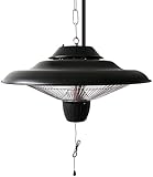 LLRZ Heizgeräte Energiesparend Deckenmontage Heizpilz, Hängen Außen Heizung 1500W Elektro-Halogen- Infrarotheizung Sofortiger Warm Flachheizkörp
