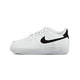 Nike AIR Force 1 (GS) Basketballschuh, Weiß Schwarz, 39 EU