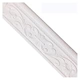 HMGANG Wandaufkleber Selbstklebende Wandaufkleber wasserdichte obere Ecke Linie Wandkante Streifen Wandtaille Linie Aufkleber Fliesen Tapete Grenze Wohnkultur (Color : White)