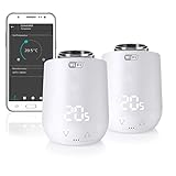 Eurotronic Comet WiFi 2er Set 2021, Heizkörperthermostat, intelligentes Heizen per WLAN, Heizkosten sparen, Thermostat zur Regulation der Raumtemperatur von unterwegs, Smart Home Zubehör, 2er B