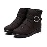 Warme Schneeschuhe Stiefeletten Stiefel Winter Warm für Damen Schneestiefel Stiefel Damen Stiefel Damen Stiefel, braun, 39 EU