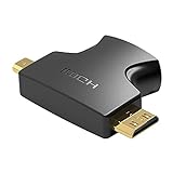 Baoblaze Mini HDMI + Micro HDMI zu HDMI Adapter Converter für Kamera DSLR Video C
