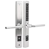 01 Haustürschloss, Anti-Diebstahl-Fingerabdruck-Passwortkarte Remote Unlock Keyless Entry Türschloss, Biometrische Villa Apartment für Home Office(2885 Schlosskörper)