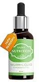 Saint Nutrition® Wurm+ Liquid Vegan, Flüssige Wurmkur & natürliche Entwurmung - besonders zu empfehlen für den Hund und die Katze - für Katzen und H