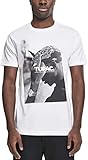 Mister Tee Herren T-shirt met korte mouwen 2pac F*ck The World T shirt Kurzarm, Weiß, L EU