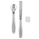 Nagelfeile Wasserdichte Nagelhautschieber, 19,3 cm 14,8 cm NagelhautschereMesser Kopf Design Pediküre Callus Rasierer mit E