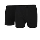 Ceceba Herren Boxershorts Shorts, 2er Pack, Schwarz (black 9000), Large (Herstellergröße: 6)