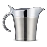 Oak & Steel Premium Edelstahl Sauciere mit Geschenkbox - 480 ml - Doppelwandig