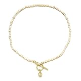 LONG-D Perle Halsband Halskette Gold Farbe Lasso Anhänger Frauen Schmuck Auf Den Hals Kette Perlen Halskette Chocker Kragen Für M