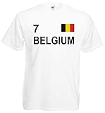 world-of-shirt Herren T-Shirt Belgien im Trikot Look