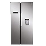 Hoover HHSBSO 6174XWD Amerikanischer Side-by-Side mit Wasserspender - No Frost - 518 Liter, Inoxlook, Energieeffizienzklasse E