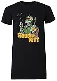 Bubble Fett - Boba Fett Damen T-Shirt Lang Tee Schwarz Women's Black T-Shirt Long